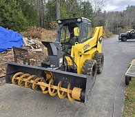 Skid Steer with blower